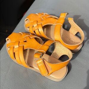 Cat & Jack Vibrant Orange Kids Sandals